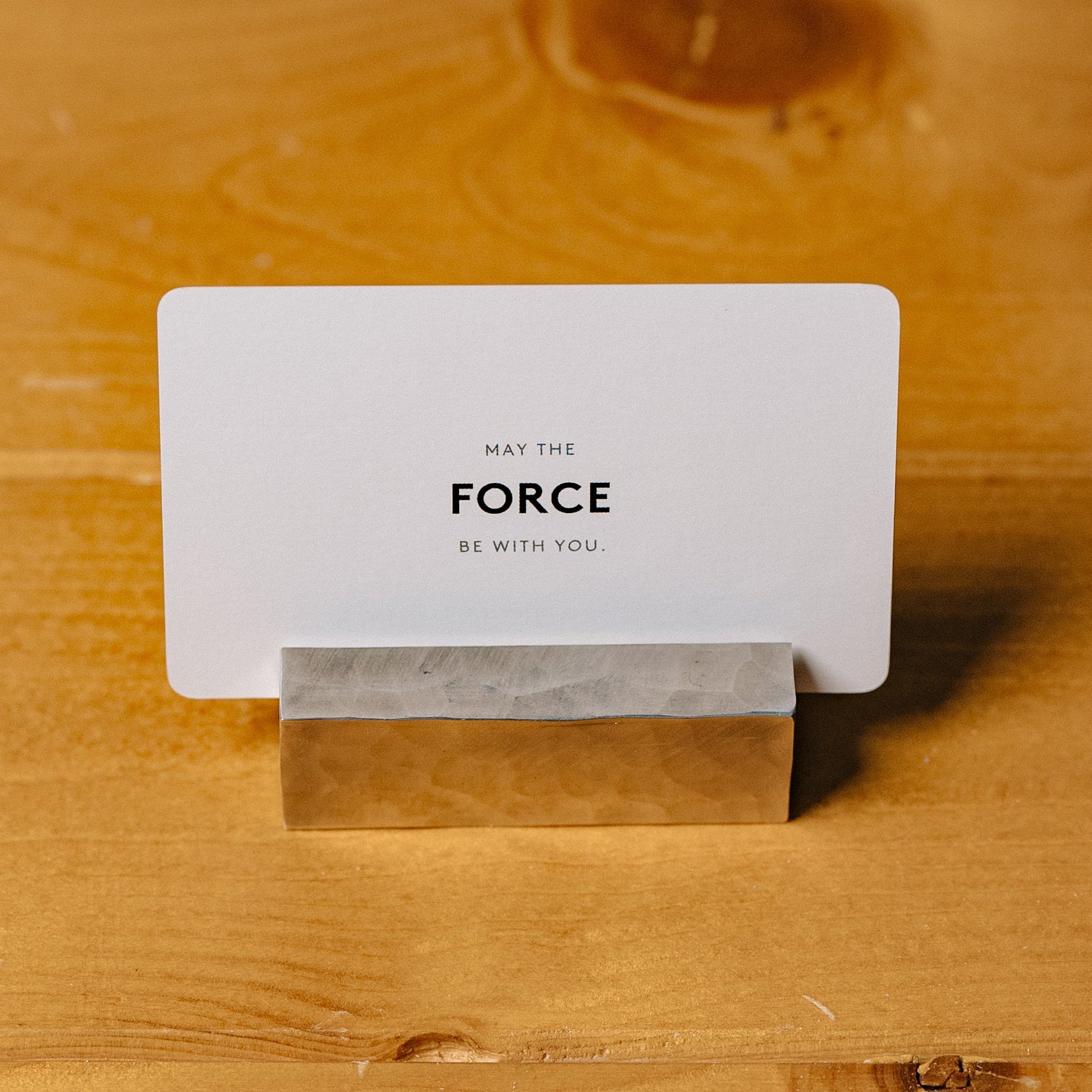 アルミ槌目加工 カード立て(全国送料無料)